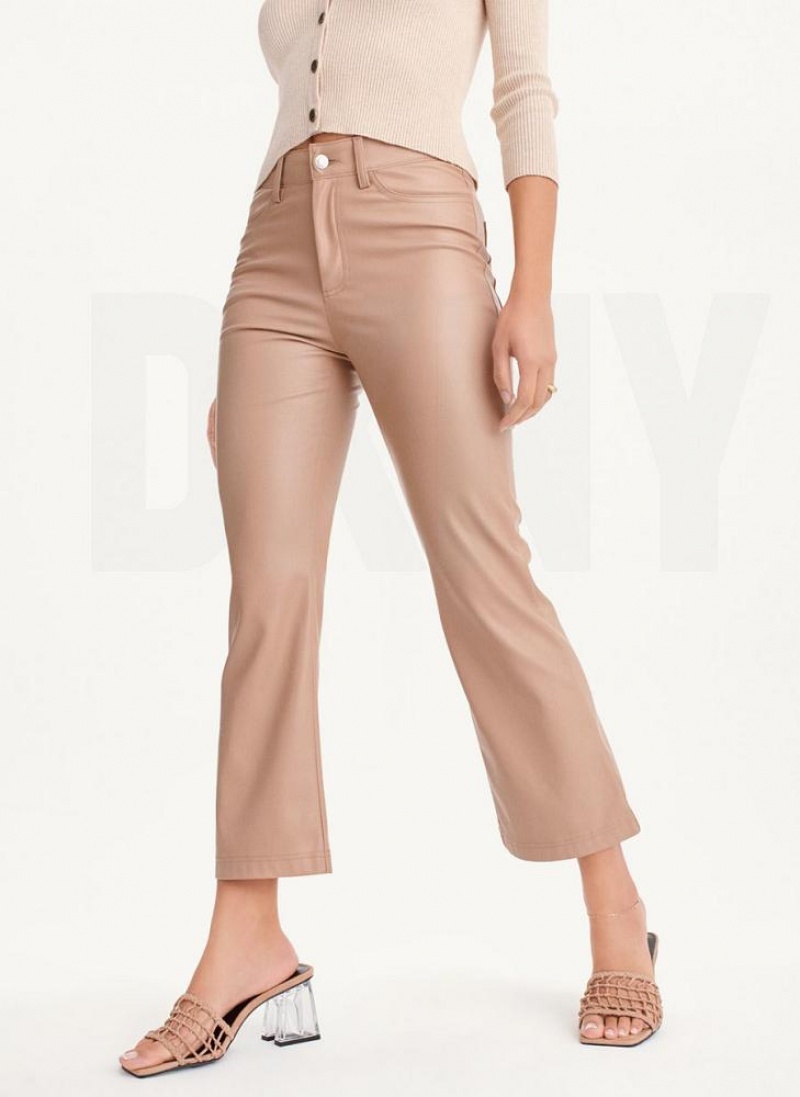 Brown DKNY Butter Women\'s Pants | USA-D1630