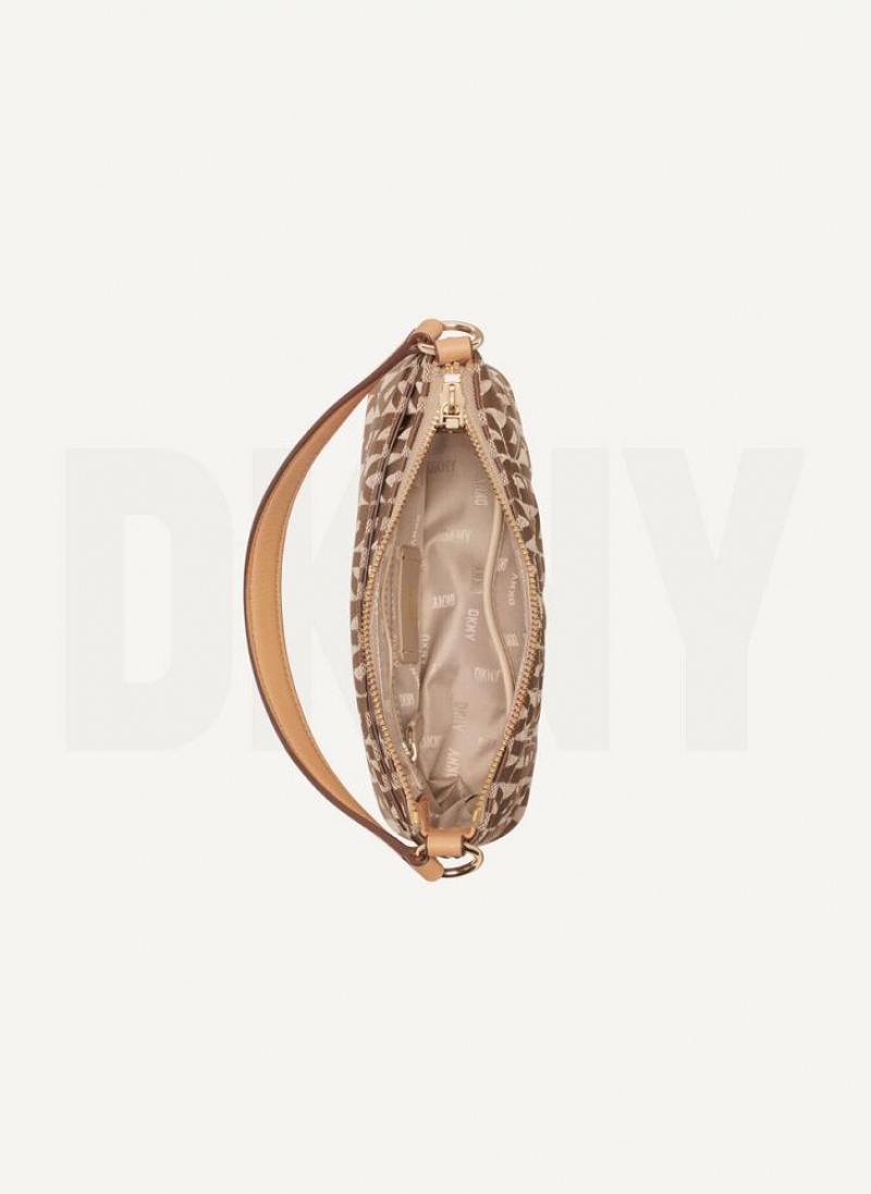 Brown DKNY Elsa Demi Bags Crossbody Bags | USA-D1988