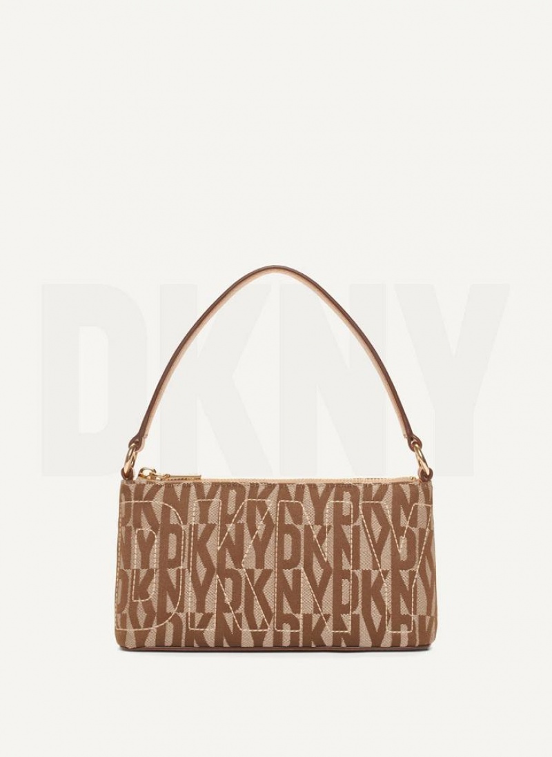 Brown DKNY Elsa Demi Bags Crossbody Bags | USA-D1988