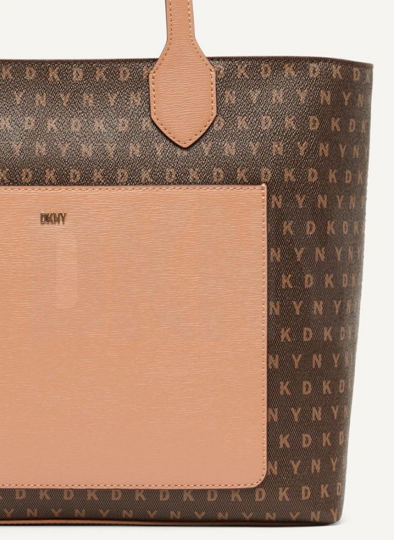 Brown DKNY Ines Bags Tote Bags | USA-D0686
