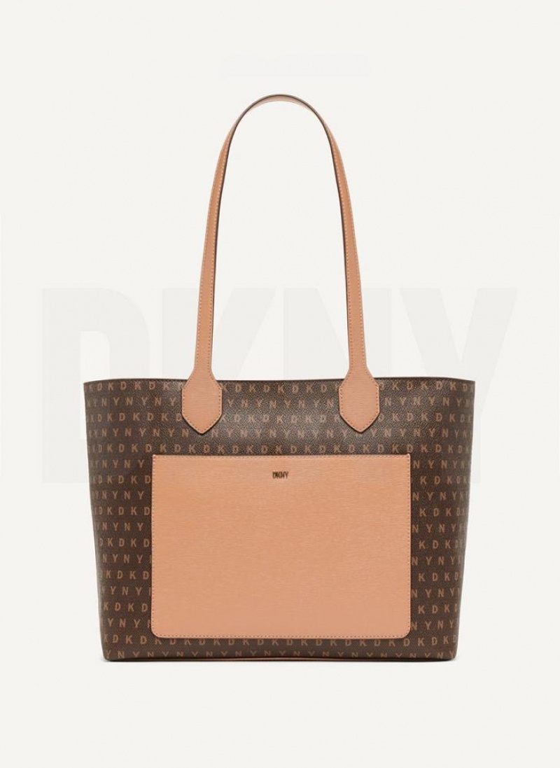 Brown DKNY Ines Bags Tote Bags | USA-D0686