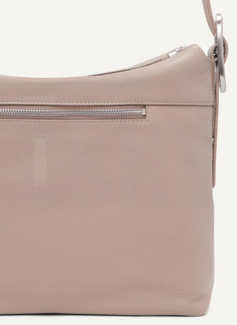 Brown DKNY Large Buckle Bags Crossbody Bags | USA-D1618