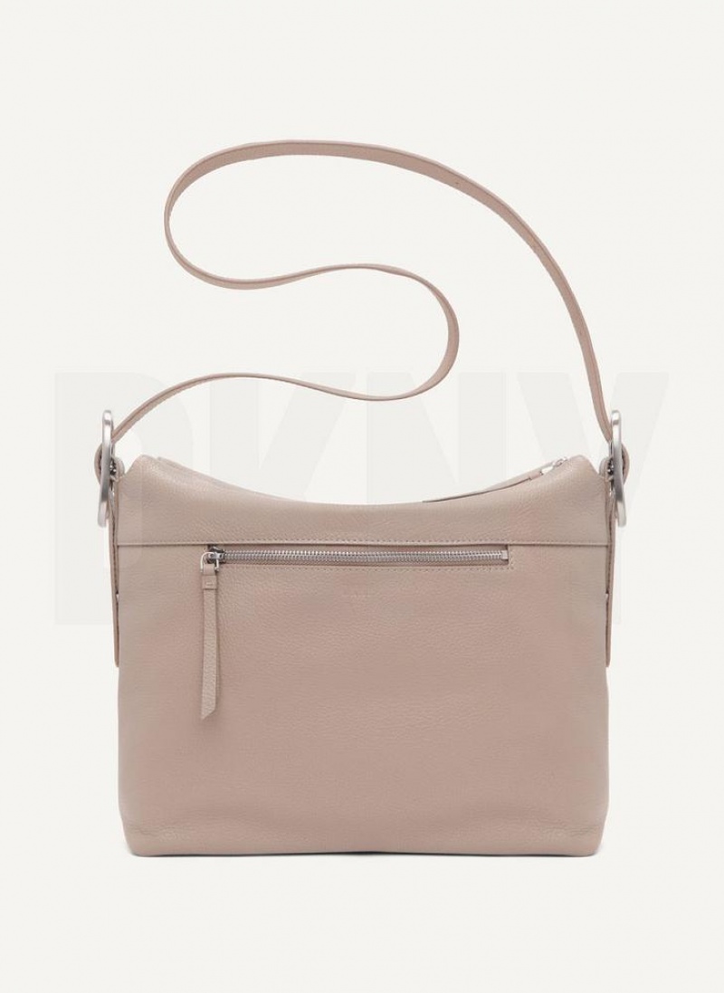Brown DKNY Large Buckle Bags Crossbody Bags | USA-D1618