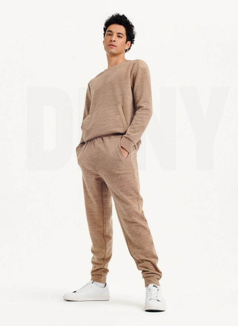 Brown DKNY Lounge Men's Pants | USA-D1808