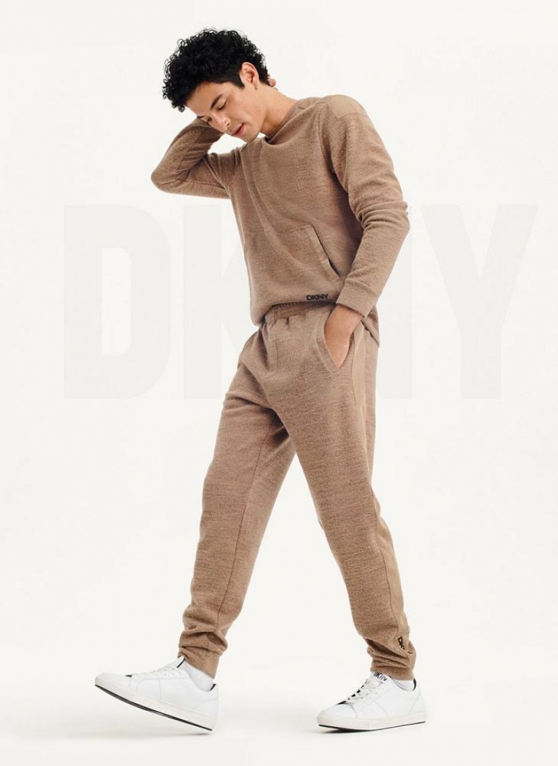 Brown DKNY Lounge Men's Pants | USA-D1808