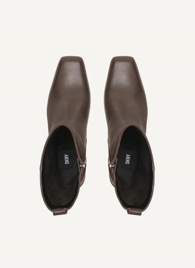 Brown DKNY Luna Shoes Boots | USA-D0413