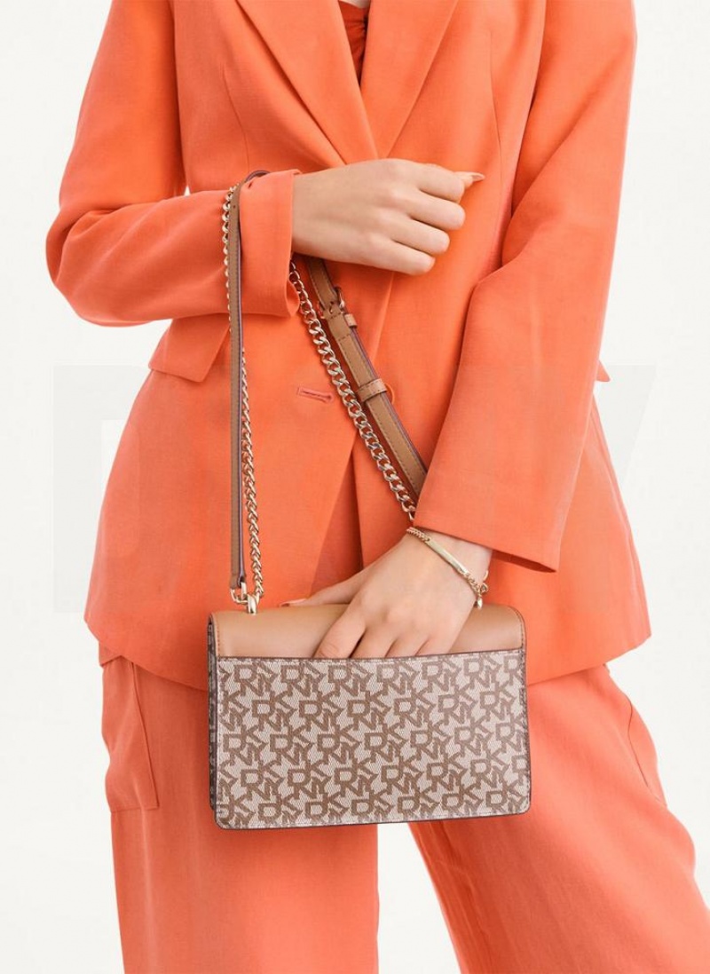 Brown DKNY Millie Bags Shoulder Bags | USA-D0233