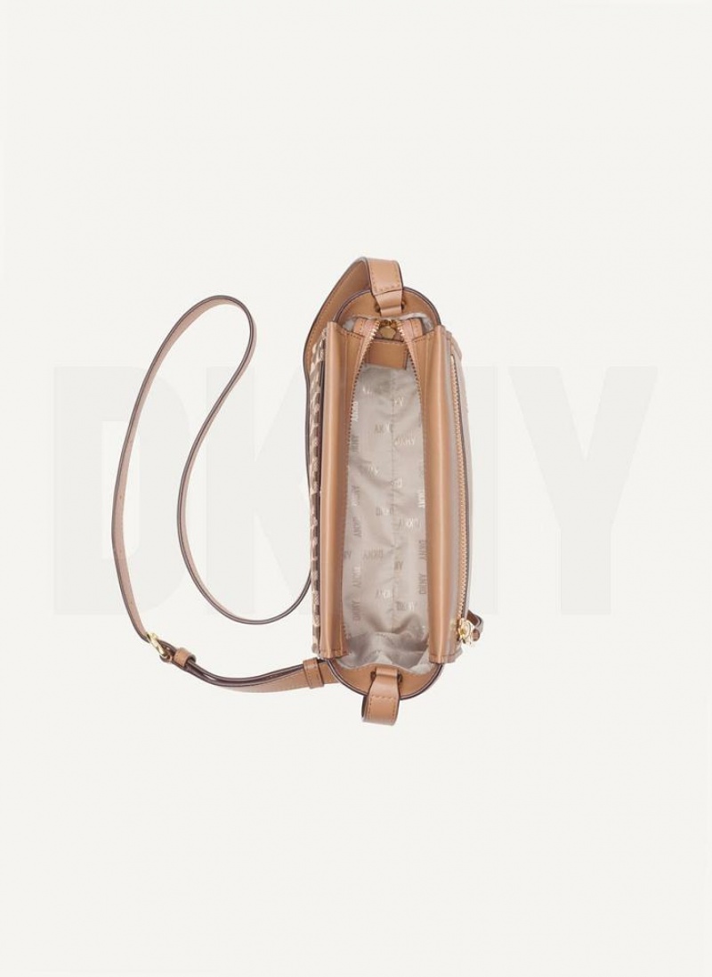 Brown DKNY Pax Bags Crossbody Bags | USA-D1319