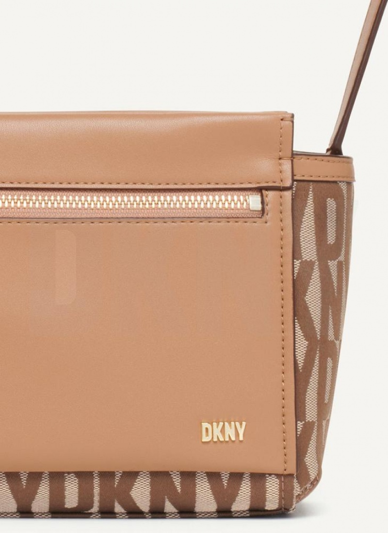 Brown DKNY Pax Bags Crossbody Bags | USA-D1319