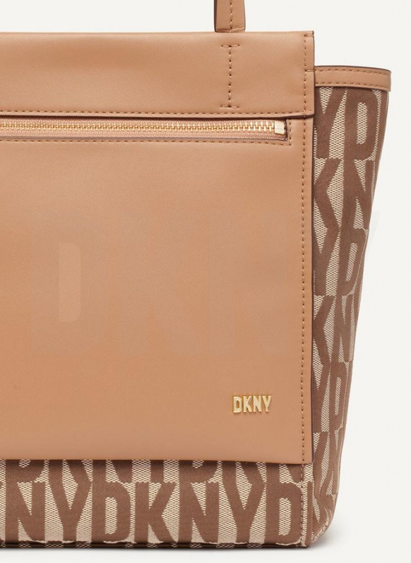 Brown DKNY Pax North-South Bags Tote Bags | USA-D1299
