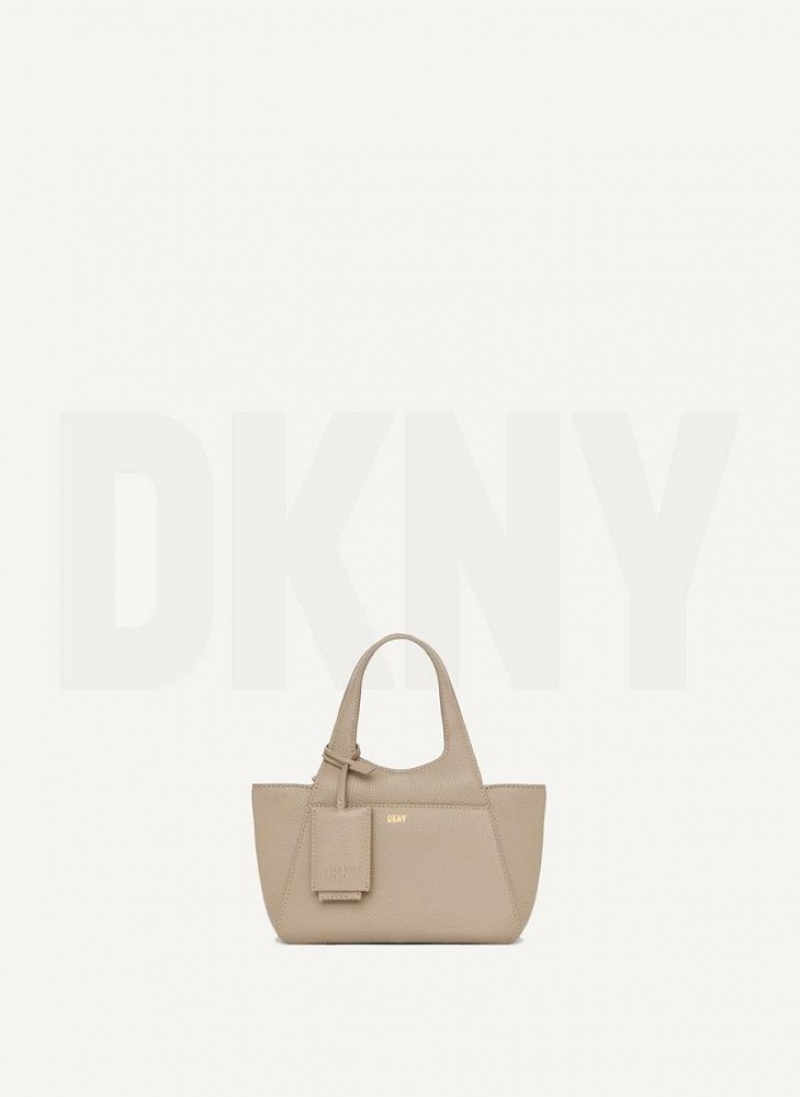 Brown DKNY The Mini Effortless Tote Bags Crossbody Bags | USA-D1217