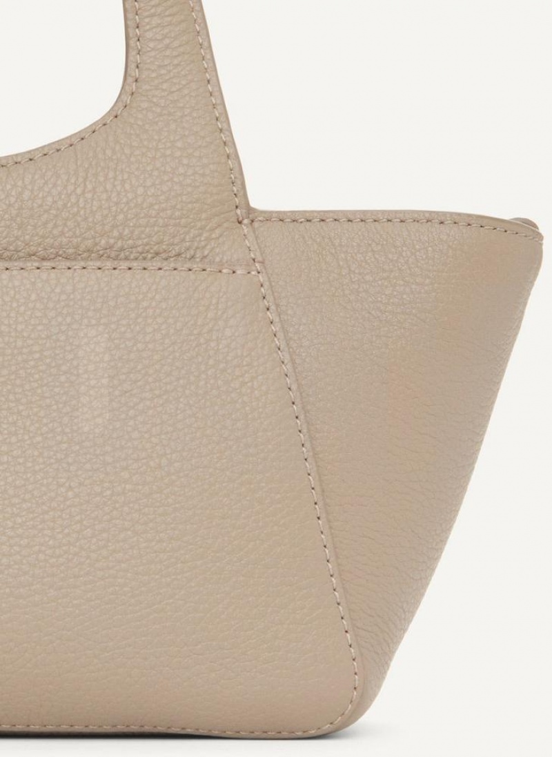Brown DKNY The Mini Effortless Tote Bags Crossbody Bags | USA-D1217