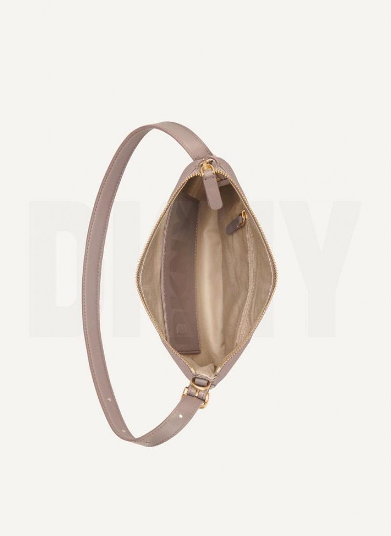 Brown DKNY The Small Optimist Bags Tote Bags | USA-D0721