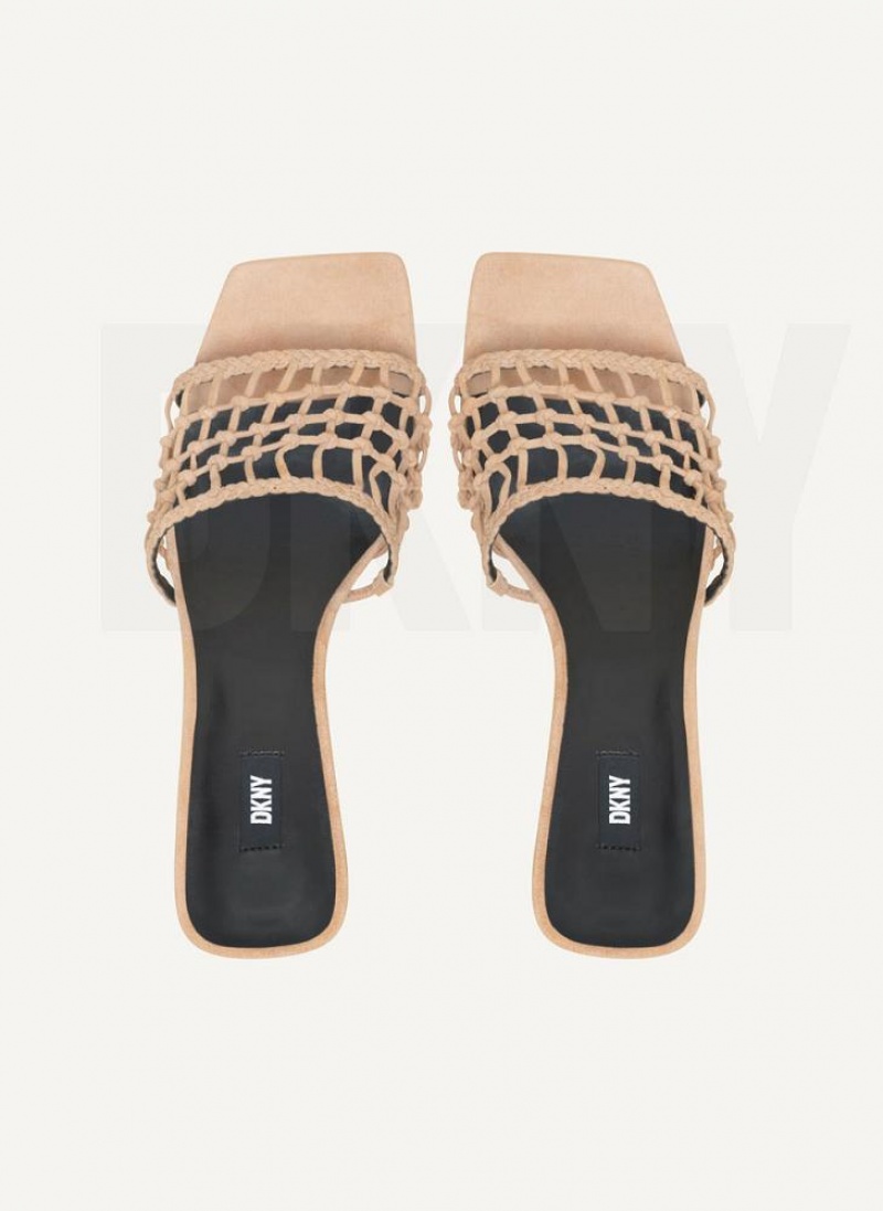 Brown DKNY Vittoria Shoes Heels | USA-D1051