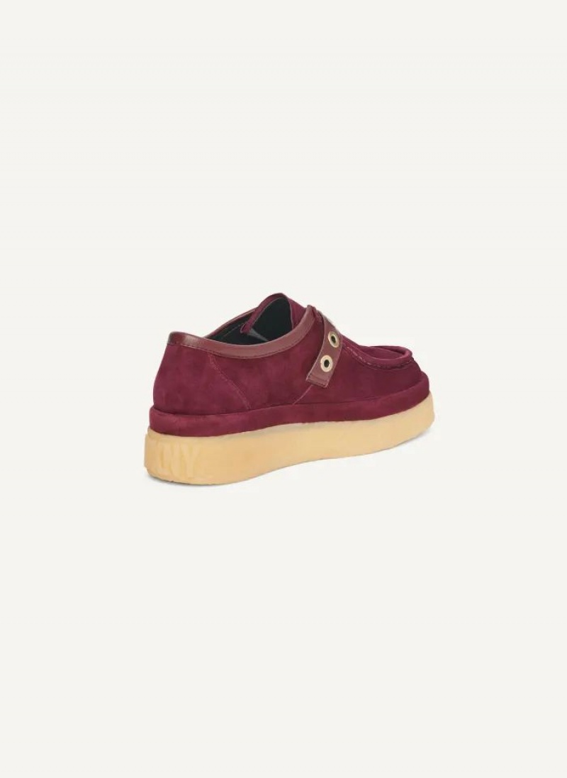 Burgundy DKNY Autumn Shoes Loafers | USA-D0196