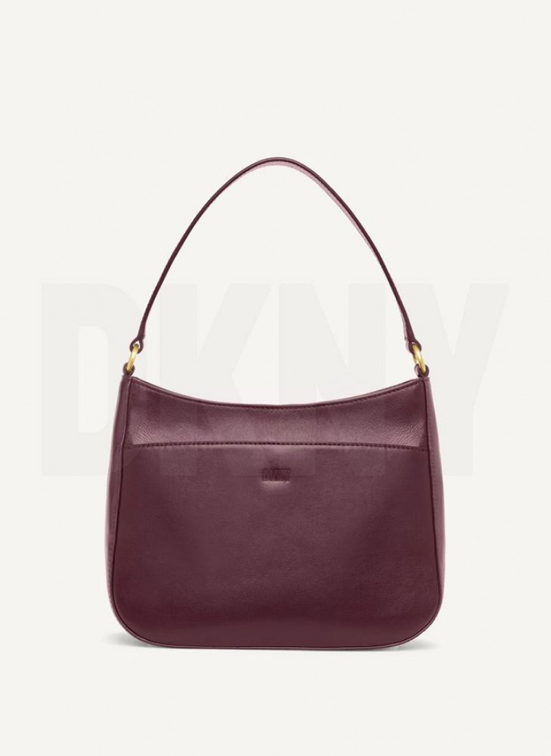 Burgundy DKNY Medium Bags Shoulder Bags | USA-D1697