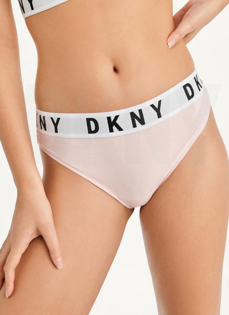 Cream DKNY Cozy BF Women\'s Thong | USA-D1874