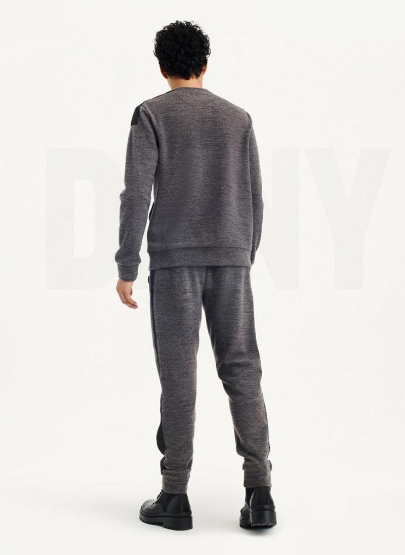 Dark Grey DKNY Lounge Men's Pants | USA-D1024