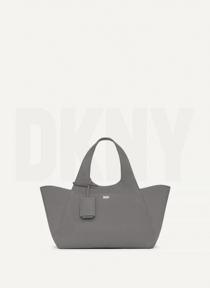 Dark Grey DKNY The Medium Effortless Bags Tote Bags | USA-D0258