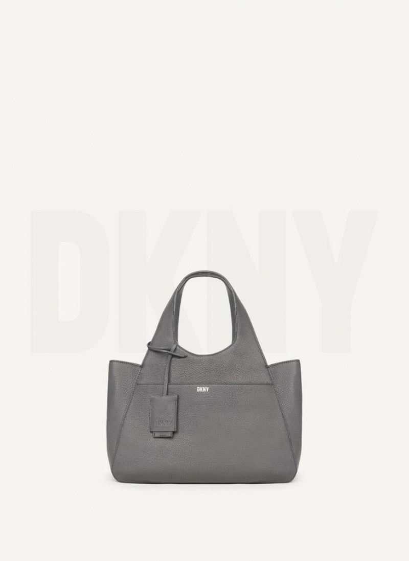 Dark Grey DKNY The Medium Effortless Bags Tote Bags | USA-D0258