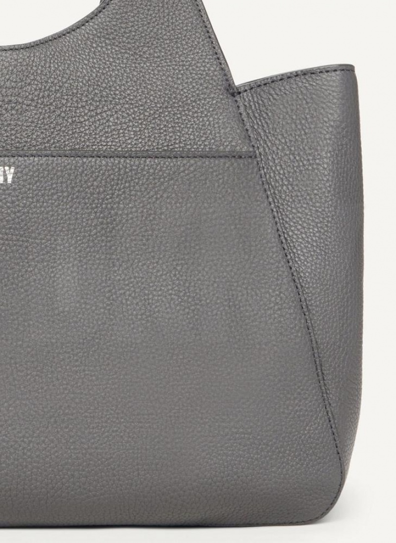 Dark Grey DKNY The Medium Effortless Bags Tote Bags | USA-D0258