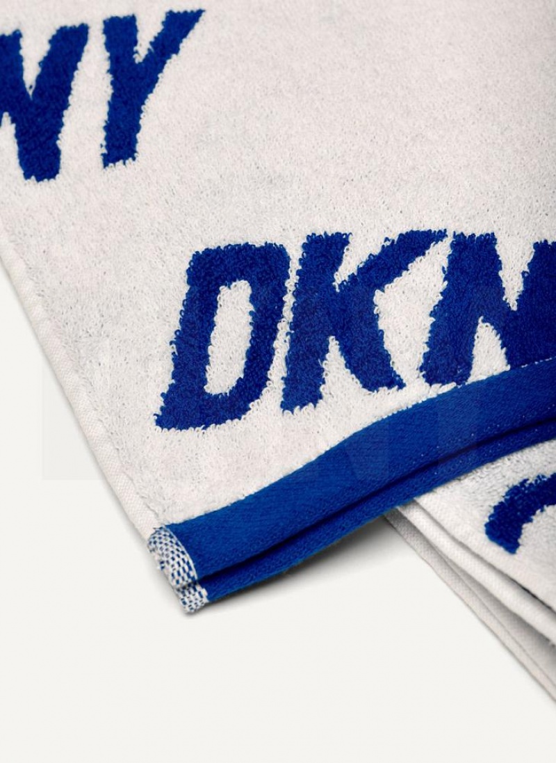 Deep Blue DKNY Allover Logo Towel Women's Swimsuits | USA-D1814