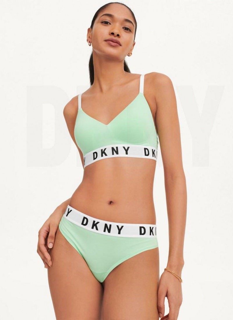 Green DKNY Cozy BF Women's Thong | USA-D1090