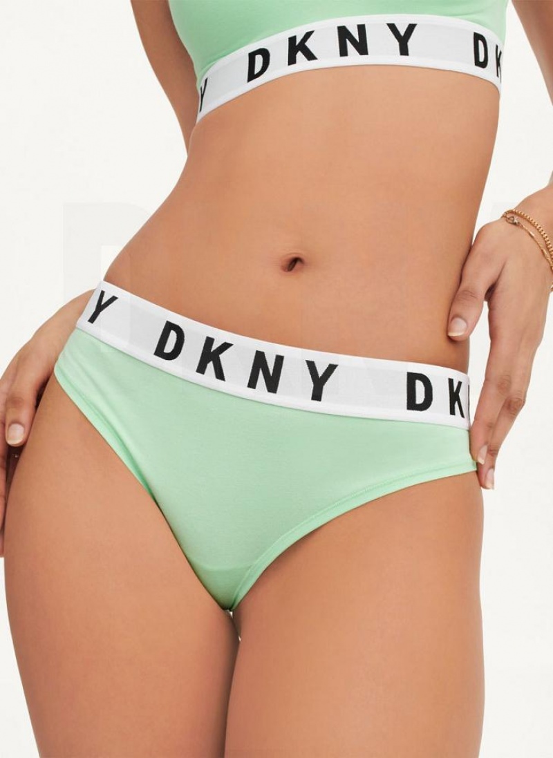 Green DKNY Cozy BF Women's Thong | USA-D1090