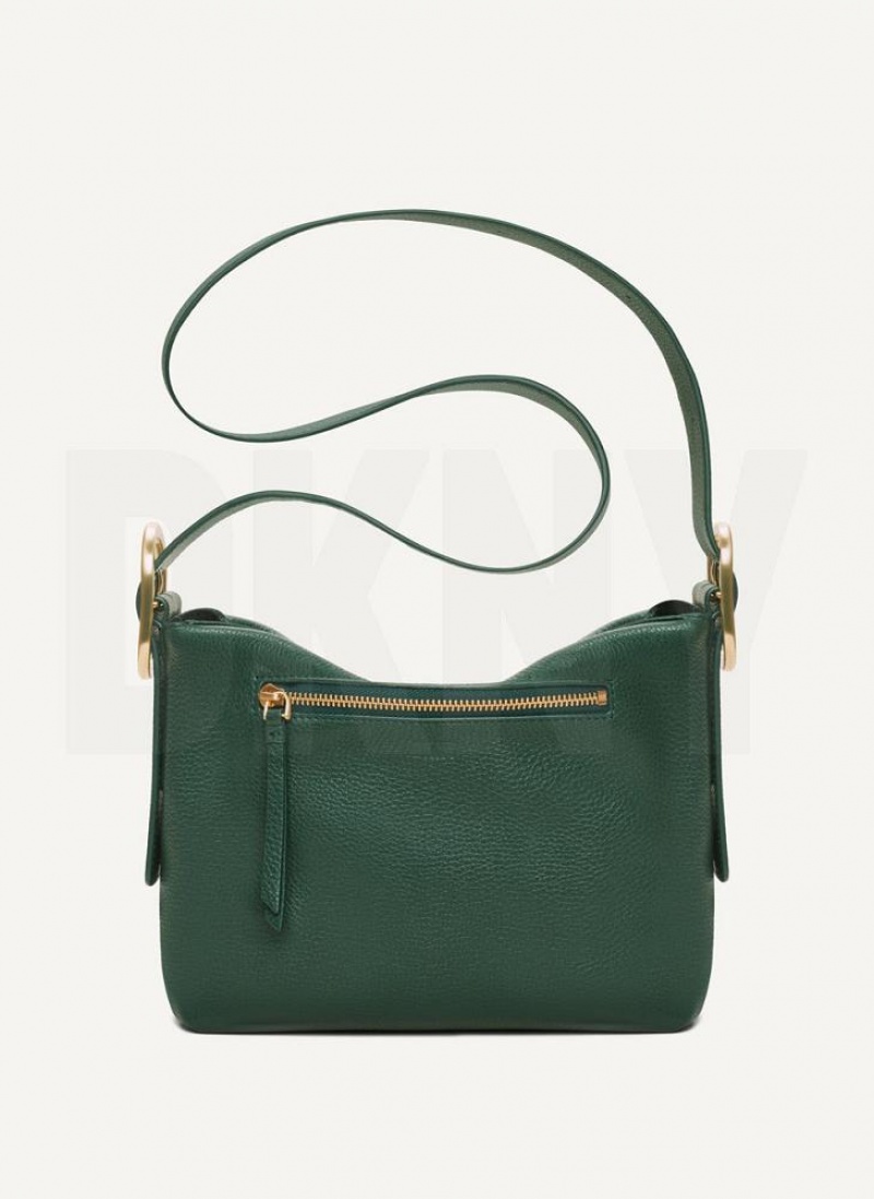 Green DKNY Medium Buckle Bags Crossbody Bags | USA-D0481