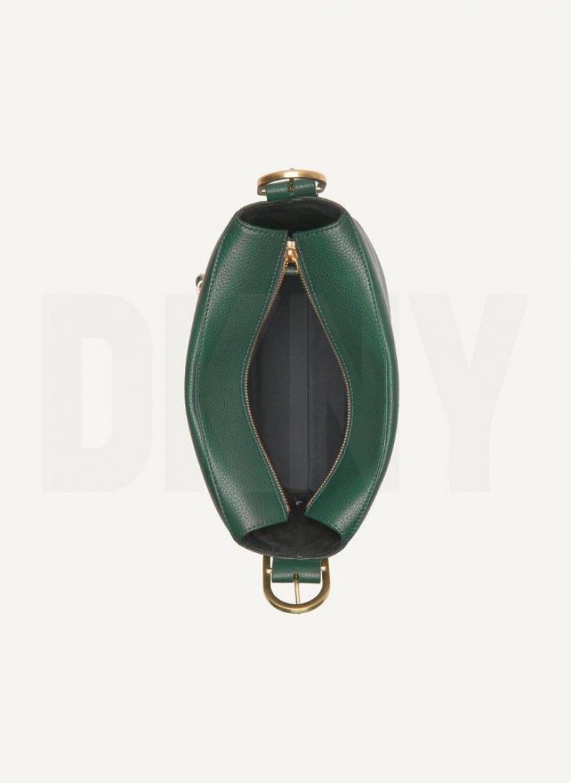 Green DKNY Medium Buckle Bags Crossbody Bags | USA-D0481