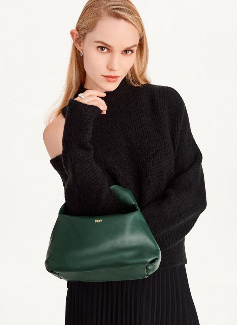 Green DKNY Mini Modernist Knot Bags Tote Bags | USA-D1403