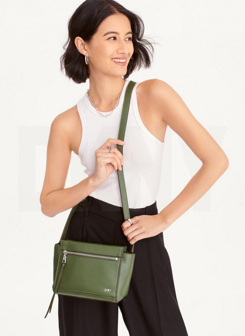 Green DKNY Pax Bags Crossbody Bags | USA-D0704
