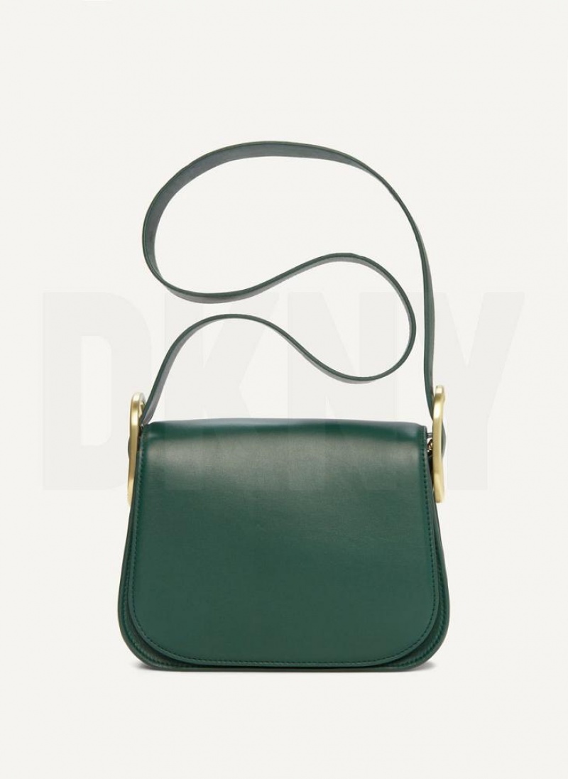 Green DKNY Saddle Bags Shoulder Bags | USA-D0913