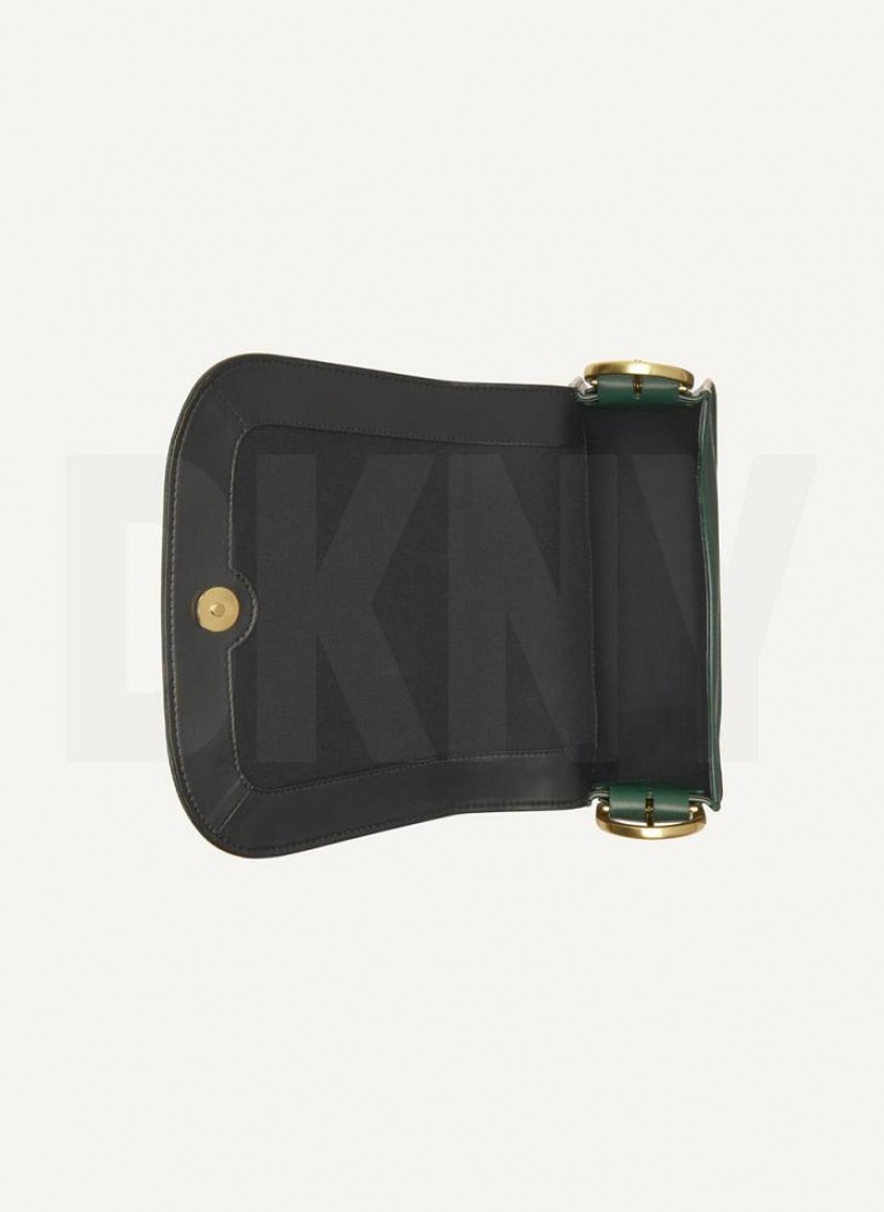 Green DKNY Saddle Bags Shoulder Bags | USA-D0913