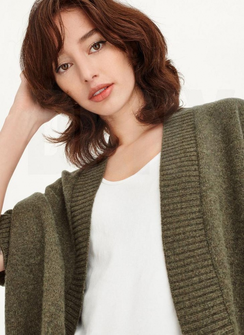 Green DKNY Shrug Short Sleeve Cardigan Women's Sweaters | USA-D1557