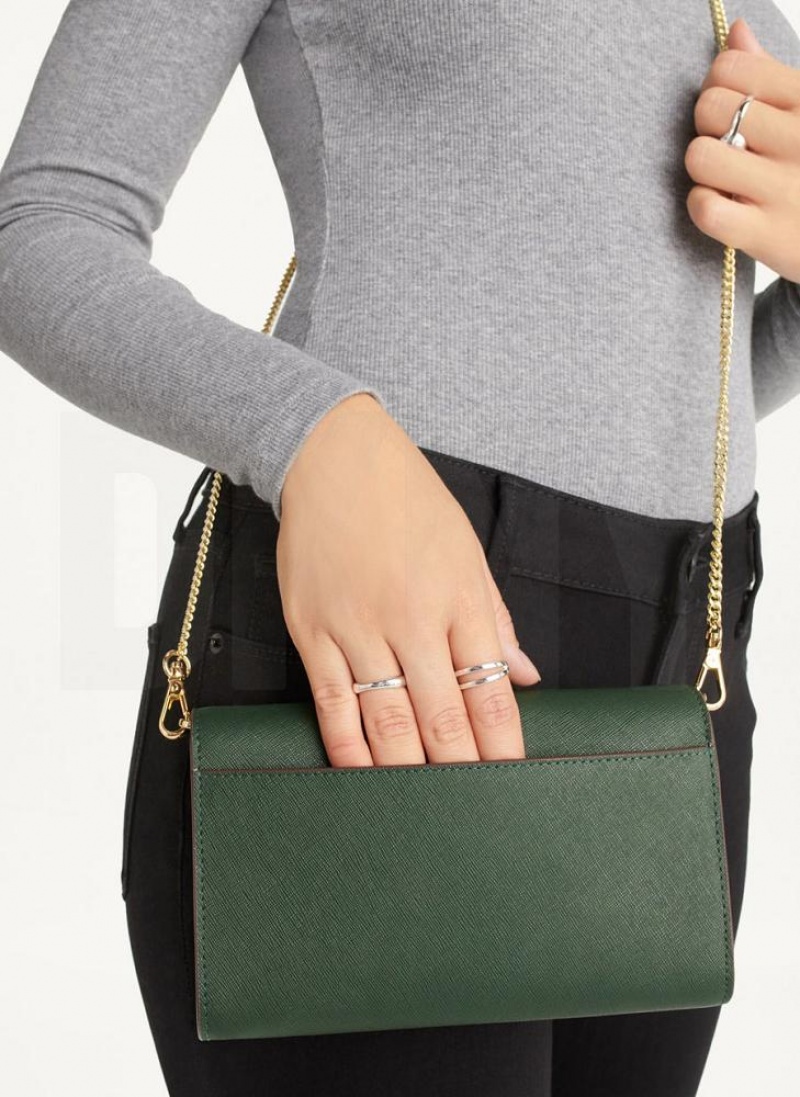 Green DKNY Sidney On A Chain Bags Wallets | USA-D1128