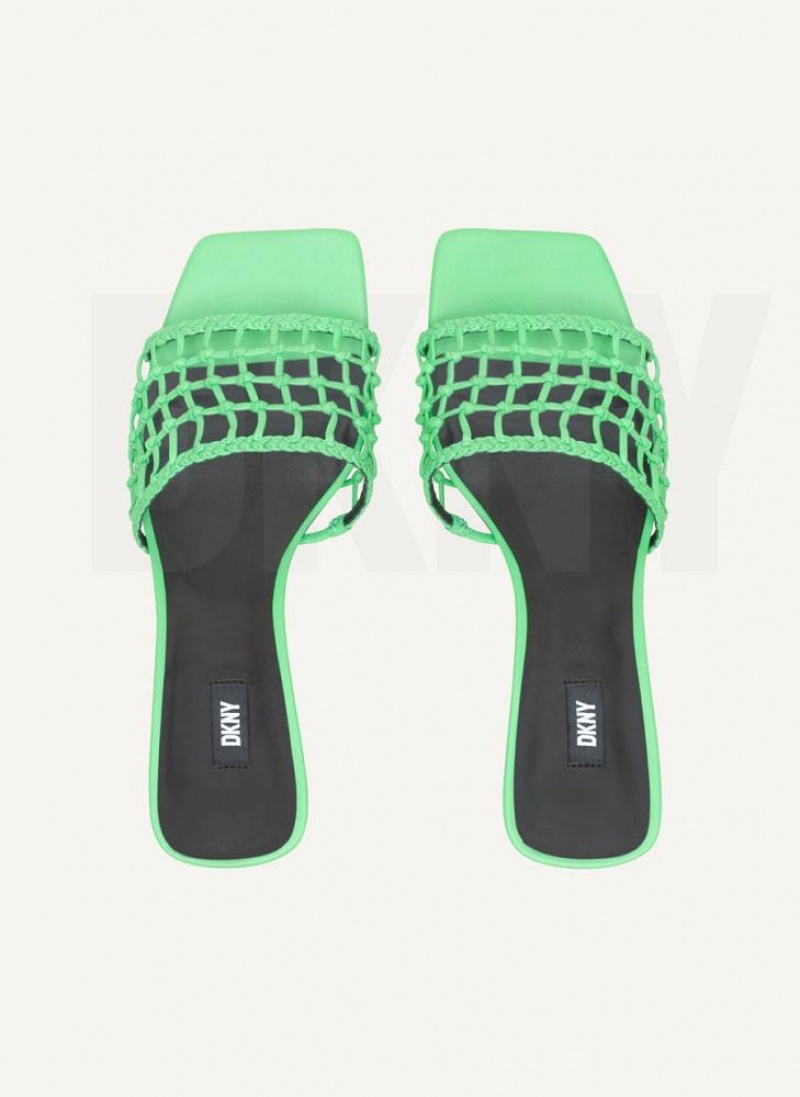 Green DKNY Vittoria Shoes Heels | USA-D0267