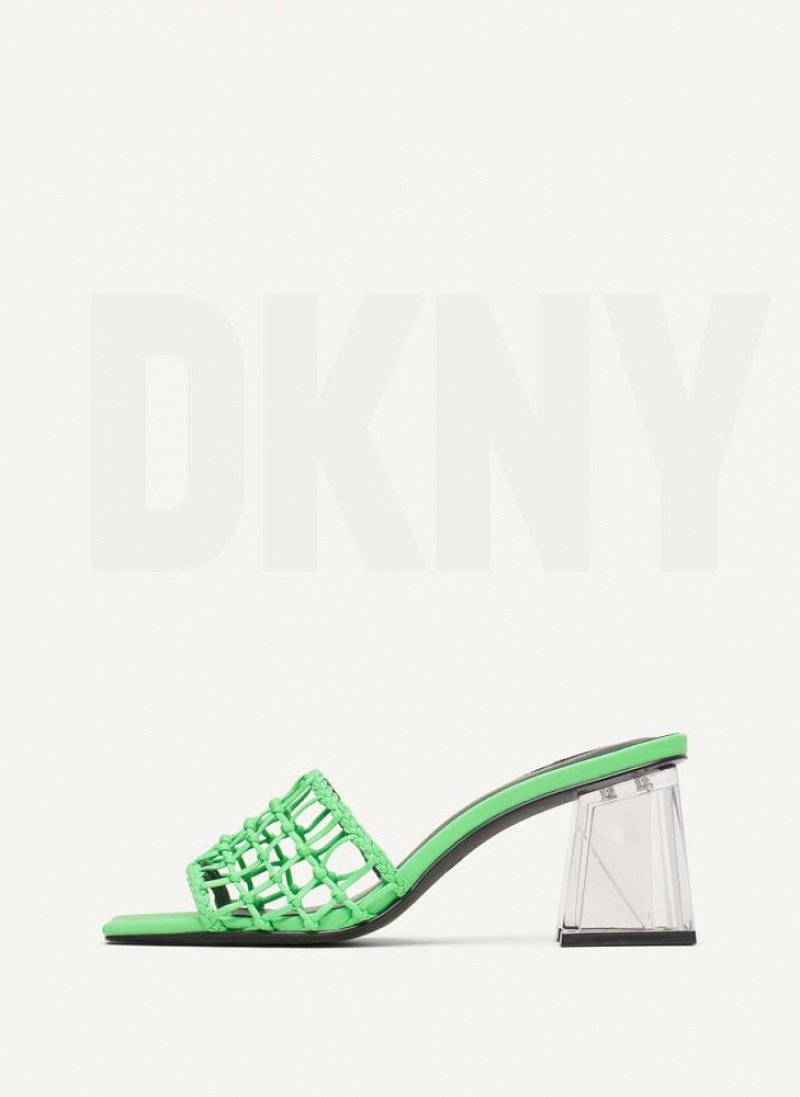 Green DKNY Vittoria Shoes Heels | USA-D0267