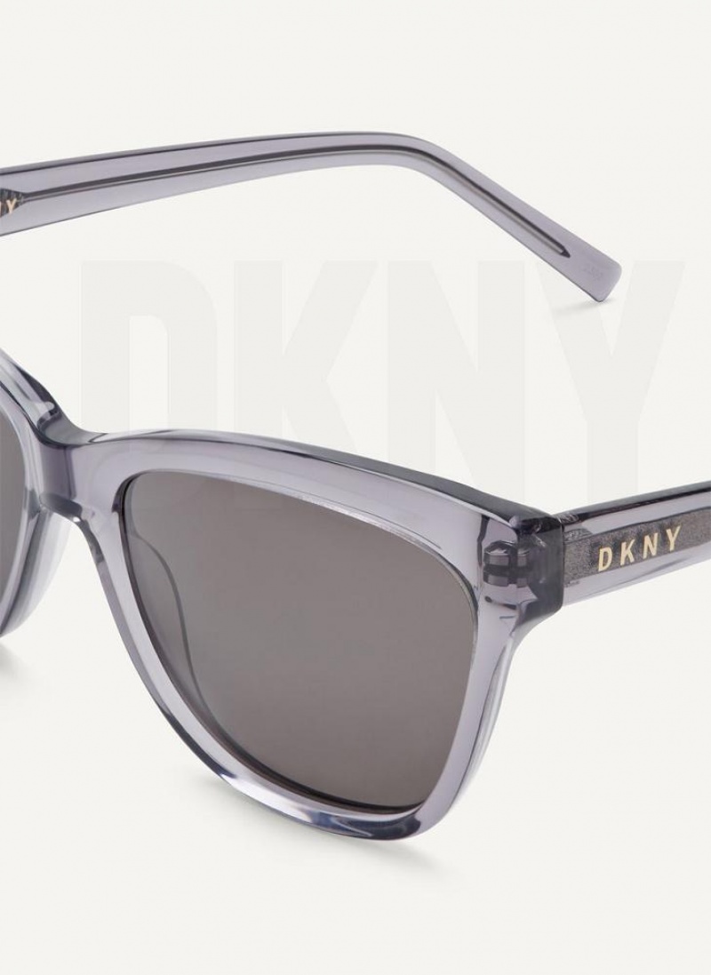 Grey DKNY City Native Cat Eye Women's Sunglasses | USA-D1390