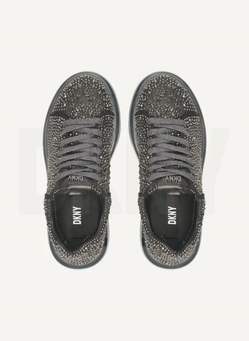 Grey DKNY Kandas Lace up Shoes Sneakers | USA-D0506