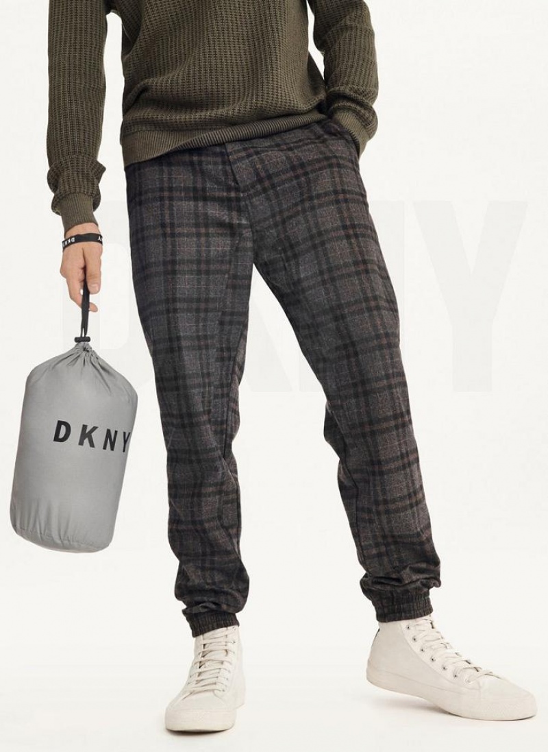 Grey DKNY Packable Men's Puffer Jacket | USA-D0847