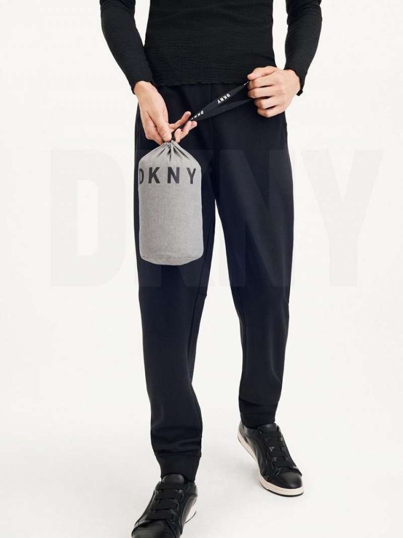 Grey DKNY Packable Quilted Vest Men's Jackets | USA-D0442