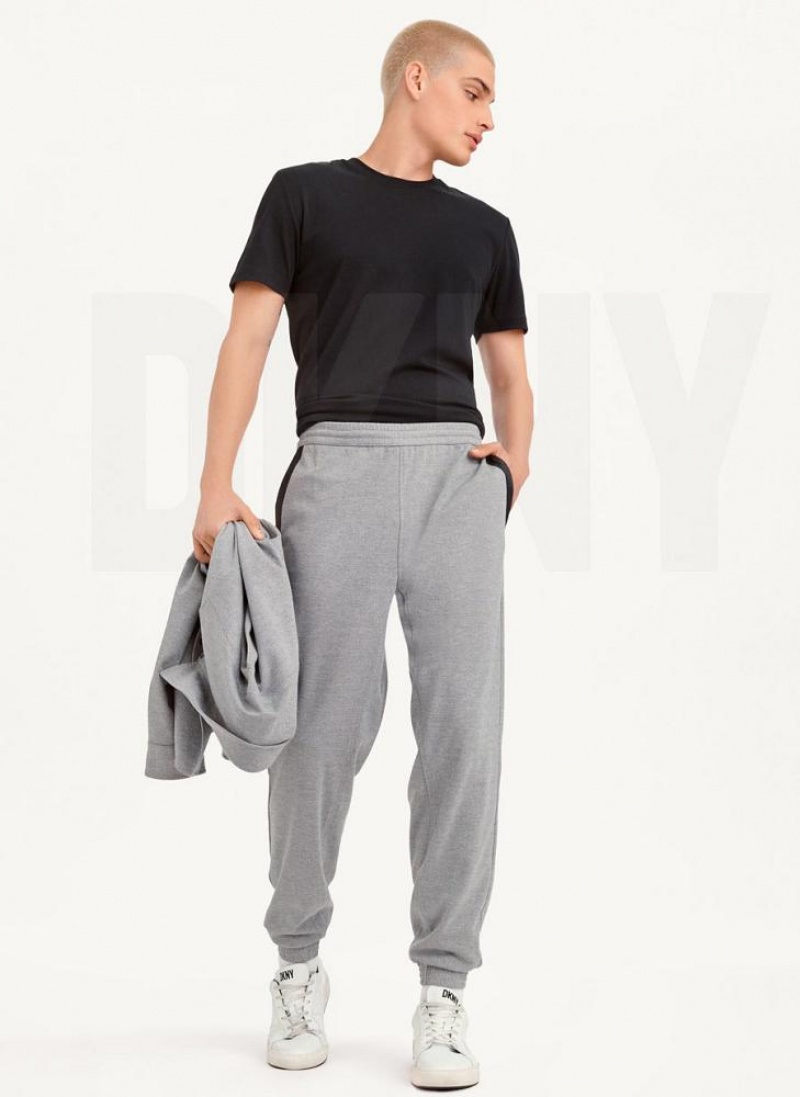 Grey DKNY Polished Men's Pants | USA-D0501