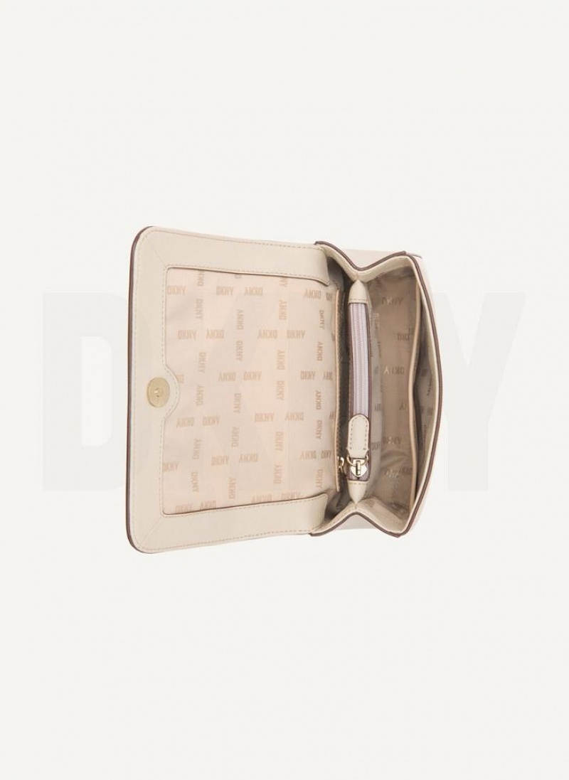 Grey DKNY Sina Flap Bags Shoulder Bags | USA-D0218