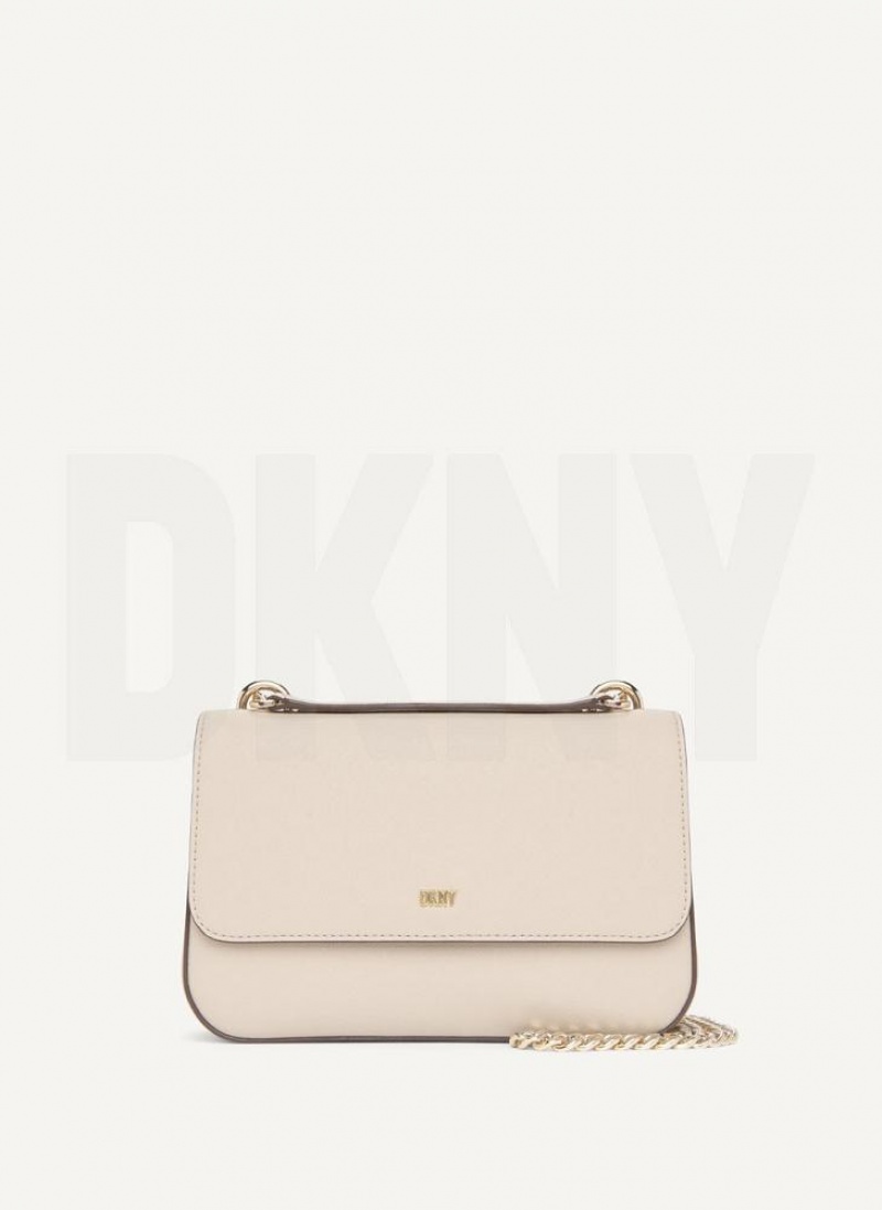 Grey DKNY Sina Flap Bags Shoulder Bags | USA-D0218
