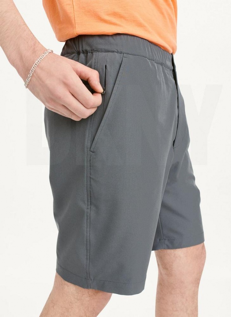 Grey DKNY Sport Men's Shorts | USA-D0409