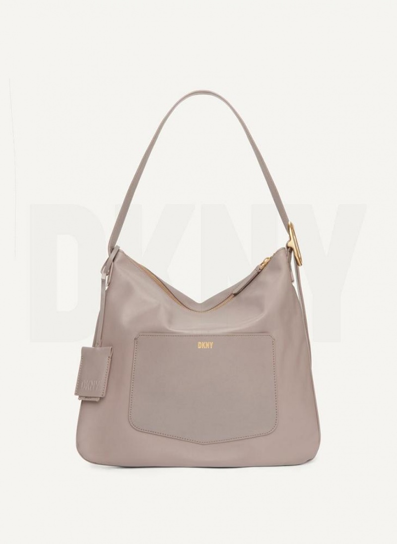 Grey DKNY The Medium Optimist Bags Shoulder Bags | USA-D0870