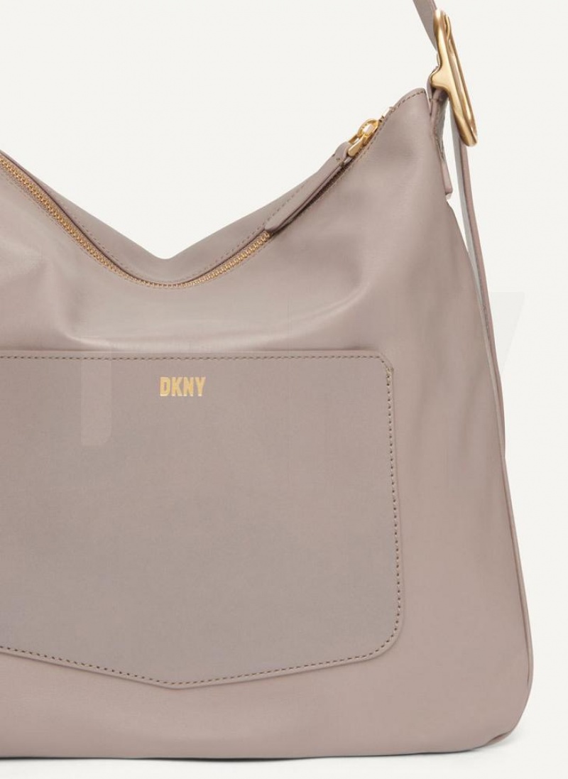 Grey DKNY The Medium Optimist Bags Shoulder Bags | USA-D0870
