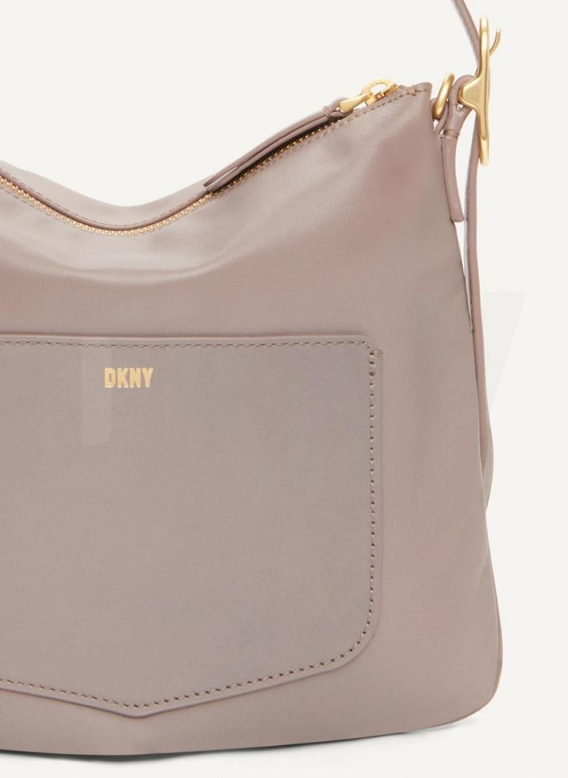 Grey DKNY The Small Optimist Bags Shoulder Bags | USA-D0915
