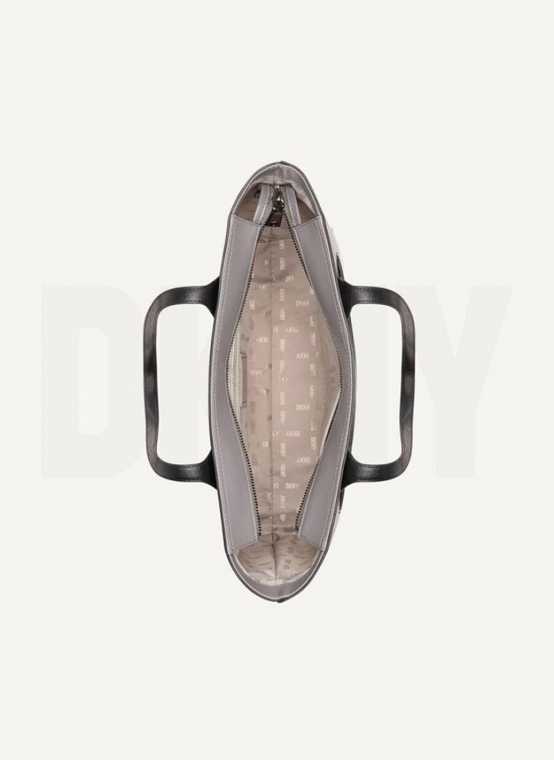 Grey Multicolor DKNY Ines Bags Tote Bags | USA-D1881